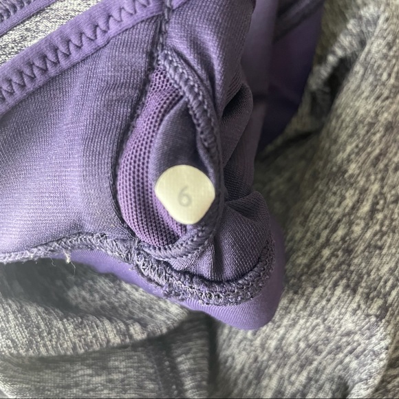 LULULEMON INSPIRATION TANK TOP HEATHERED BLACK GRAPE GOING GRAPE 6 ACTIVE - Picture 8 of 9